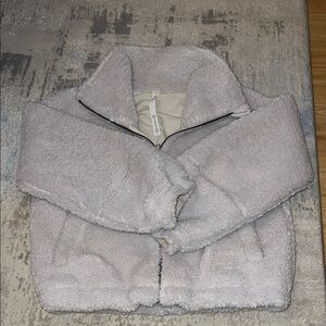 Lululemon cropped Sherpa zip up